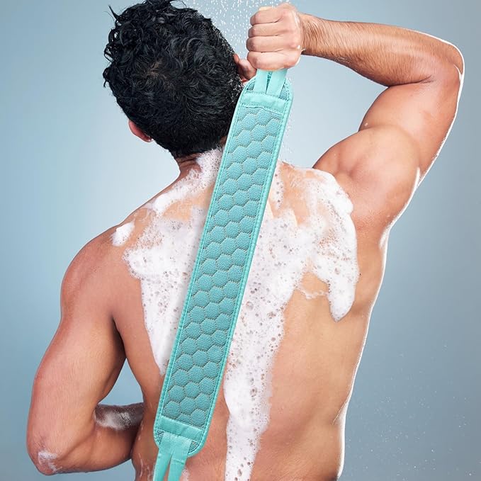 Bath Towel Back Rub Strips Long Straps Exfoliating Washcloth for Shower Bath