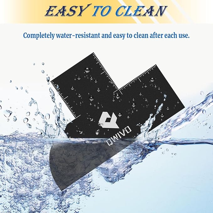 Color Enhancement Barber Card with Measurement indicators, Easy to Clean Hairline Maker for Barber Shape, Reusable Beard Line Up Tool, Color Spray Edge Hair Liner Card (Black-A)