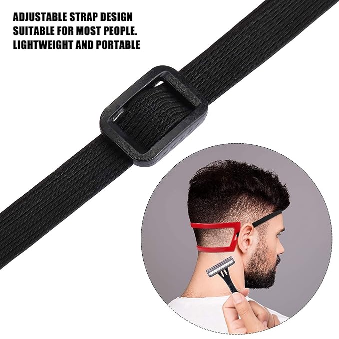 2pcs Beard Shaping Tool Haircut Kit, Beard Hairline Shaping Tool Kit for Men Hair Goatee and Neckline Shaving Beard Guide Shaping Tool