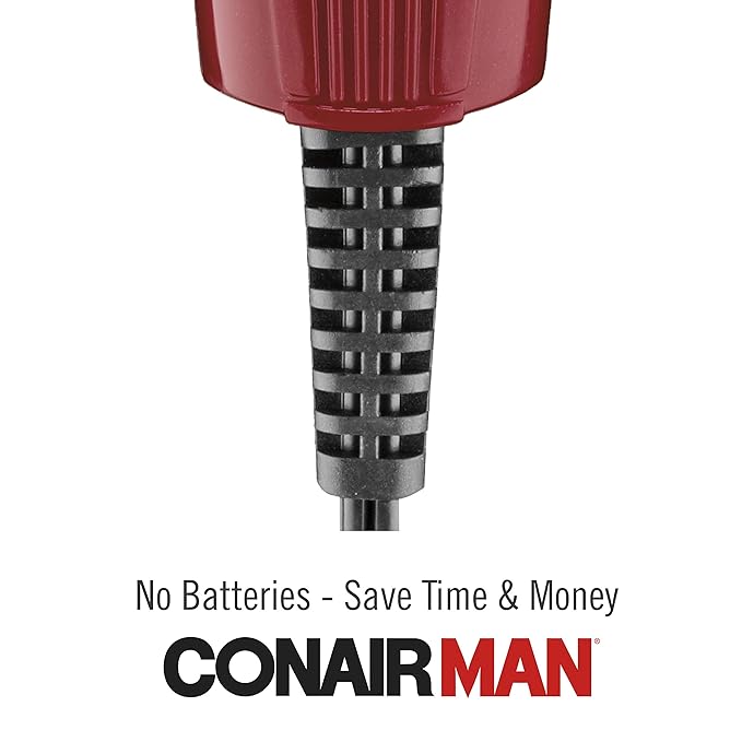 ConairMAN Beard Trimmer for Men Includes Nose and Ear Hair Trimmer and 5-Position Comb Attachment, 4 Piece Men's Grooming Kit, Corded (Pack of 4)