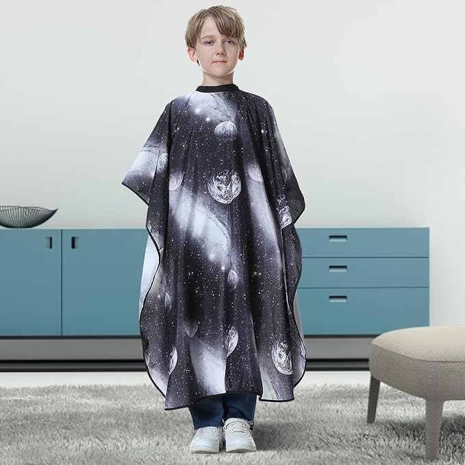 Kids Barber Cape - Professional Hair Cutting Cape,Salon Capes for Hair Stylist Shampoo Haircut Cape Barber Supplies