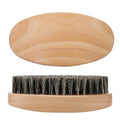 2PCS Beard Brush & 360 Wave Brush for Men, Medium Hard Palm Brushes for Laying Down 360 Waves, Wooden Handle, Soft Nylon Brushes For Fuller, Thicker Hair, Beard & Mustache