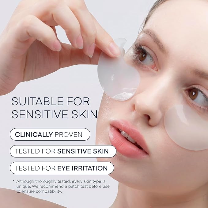 TEREZ & HONOR Caffeine Eye Patches - 6 Pairs Korean Hydrogel Under Eye Masks for Dark Circles, Puffiness, Bags - Undereye Brightening, Hydrating & Cooling, Travel & Gift Ready Skincare Eye Pads