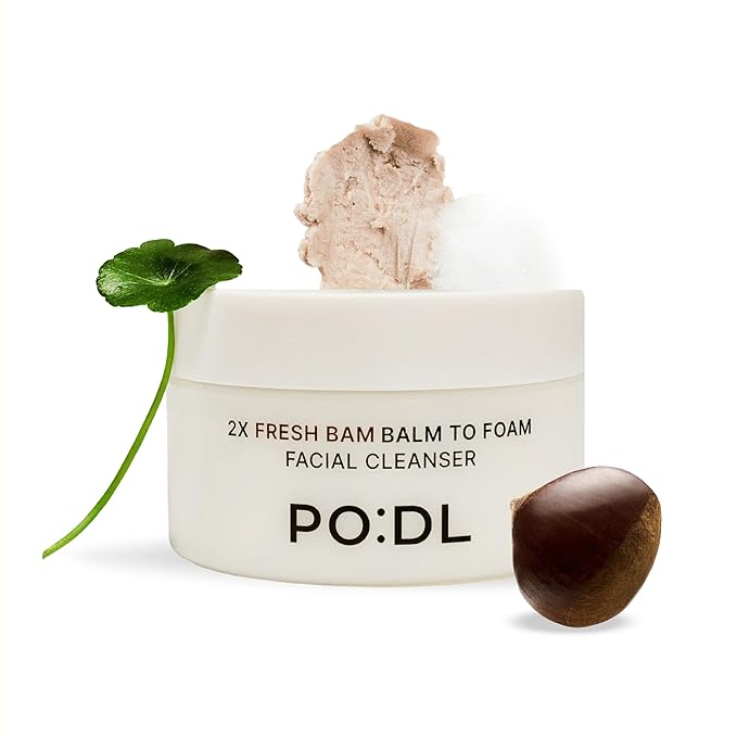 [PODL] Balm to Foam Cleanser for Makeup & Sunscreen Removal | Deep Cleansing Face Wash | Exfoliating Pore Care Sebum Control Moisture Balance | Vegan Zero Irritation | Korean Skincare 4.39 fl oz