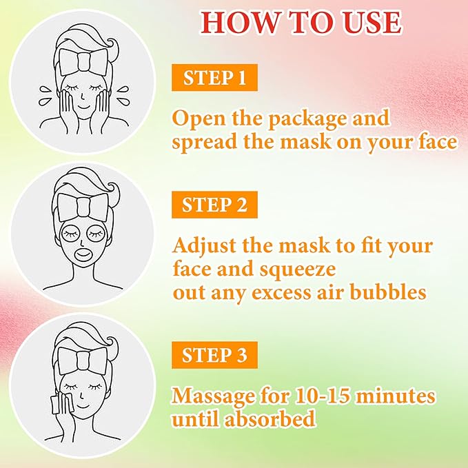 10 Pack Variety Facial Sheet Masks Skin Care Set, Hydrating Bulk Sheet Face Masks Skincare Gifts Set for Women Men, Long Lasting Moisturizing Face Mask Skincare for All Skin Type（C2)