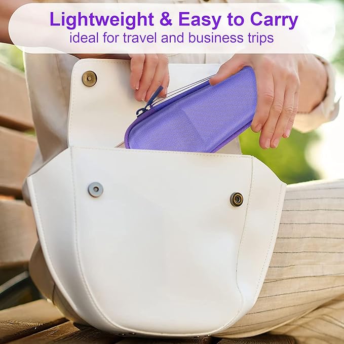 co2CREA Hard Carrying Case Compatible with NågraCoola CLIE Sonic Facial Cleansing Brush (Violet)