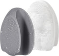 REVEX Face Scrubber,2Pcs Silicone Face Scrubber for Women Men,Face Exfoliator Scrubber, Manual Facial Cleansing Brush,Exfoliating Face Wash Brush for Sensitive Skin.(White+Gray)