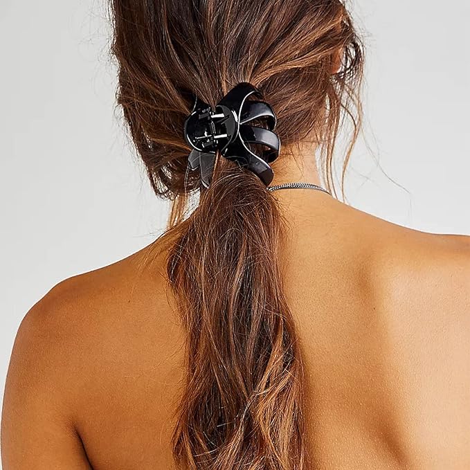 4PCS Extra Large Strong Hold Hair Clips for Thick and All Hair Types - 3.15" Jumbo Premium Octopus Claw Clips for Women and Girls