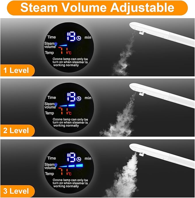 Professional Facial Steamer, Vaporizador Facial with Mist Adjustable & Timer, Ionic Steam Intensity Adjustable & Movable Arm, Preheating Esthetician Steamer, Home Beauty Salon SPA