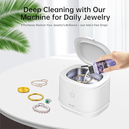 Ultrasonic Jewelry Cleaning Solution, Great for Use in All Ultrasound Machines, Eyeglass and Rings, Effective Solution for Cleaning Gold, Silver, Platinum, Diamonds, and Watch, 8.5 oz/250 ml （Purple）