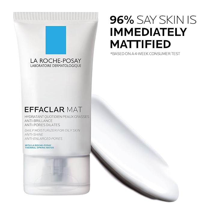 La Roche-Posay Effaclar Mat Oil-Free Mattifying Moisturizer,(Pack of 2)