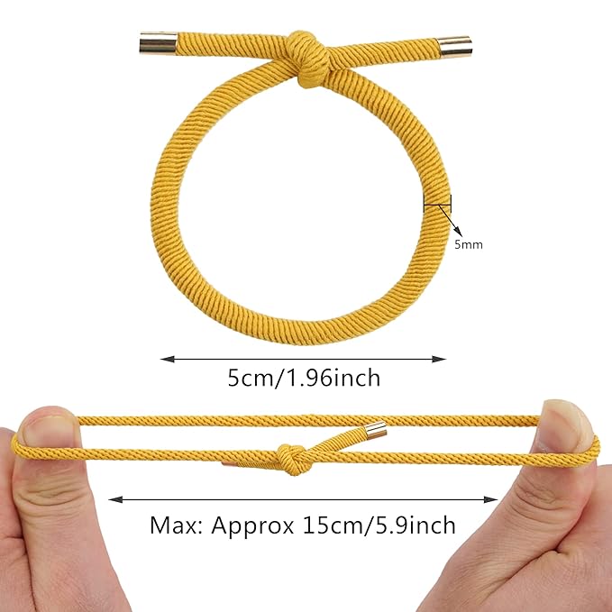 56 Pieces Hair Tie Elastics Knotted Hair Ties Ponytail Holders for Women for Women Girls, 14 Colors