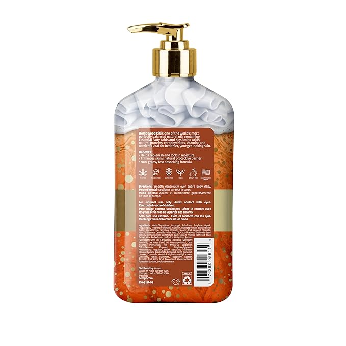 Limited Edition Pumpkin Spice & Vanilla Chai Herbal Moisturizing Body Lotion (17 oz) – Fall Scented for Women or Men with Dry or Sensitive Skin - Hydrating Moisturizer for Daily Radiance