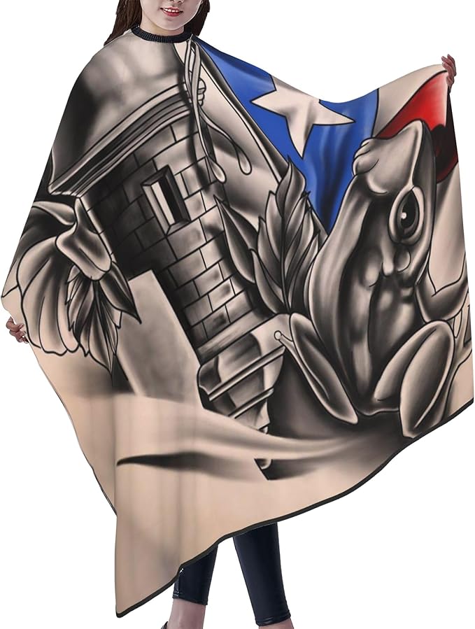 Adult Barber Cape, Professional Salon Haircut Capes, Haircut Kit Hairdressing Apron for Home Salon Barbershop