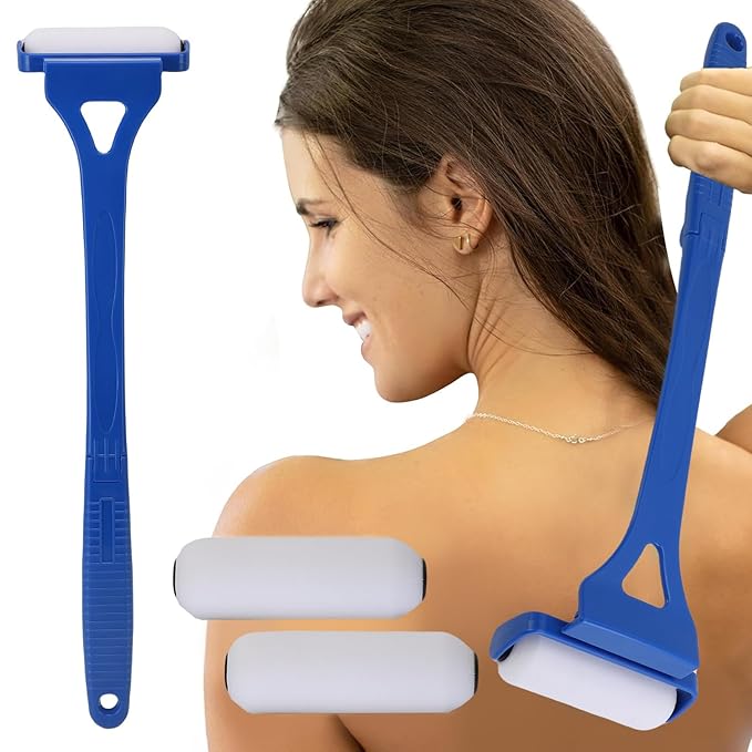 YUYTE Long Handle Lotion Applicator for Back Body, Foldable Long Handled Spreader for Back with Ergonomic Grip for Sunscreen Cream Body Moisturizer