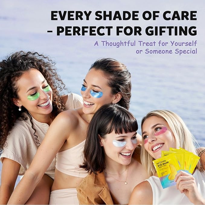 Under Eye Patches Variety Pack (24 Pairs), Easter Gifts for Women, Eye Masks for Dark Circles Puffy Eyes With 8 Colors (3 Pairs/Color), Vegan Skin Care Gifts for Women