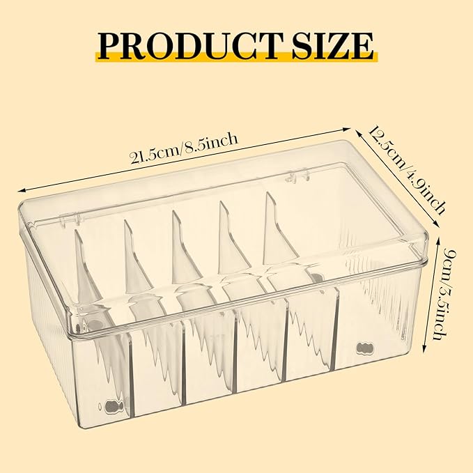 Lash Extension Organizer & Storage, Acrylic Lash Extension Organizer, Large Capacity Eyelash Extension Supplies Storage Container Box with Lid, Neatly Store and Organize Your Lash Supplies (Clear)