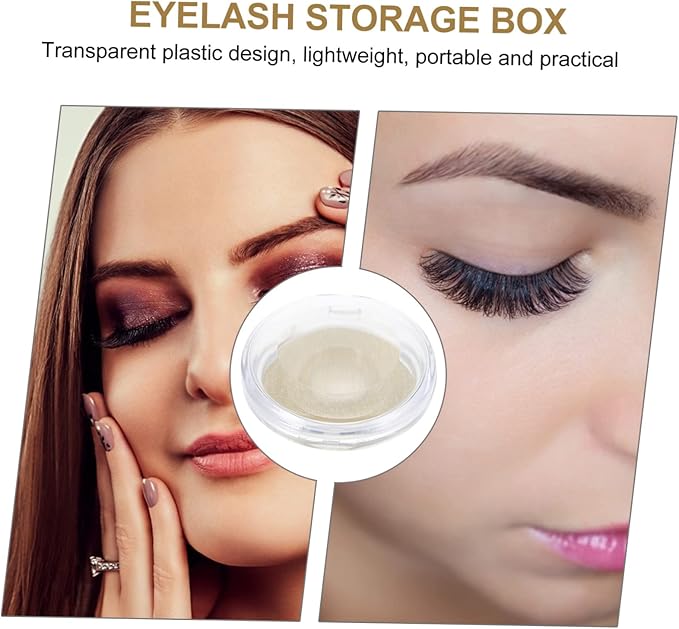 5pcs False Eyelash Case Eyelash Holder Pack Portable Makeup Storage Organizer