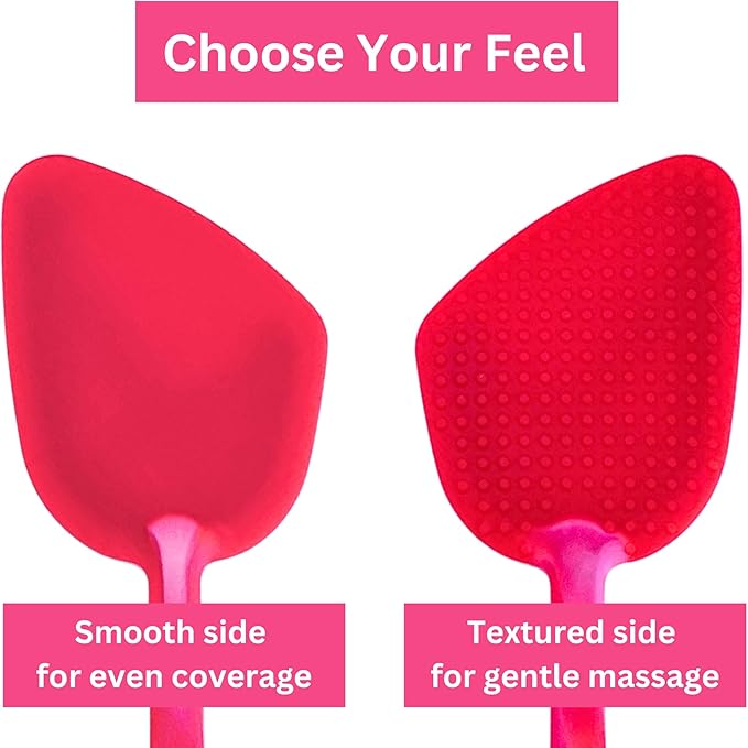 Bendable Lotion Applicator for Back & Body (Microfiber Mitt Included) - Sunscreen, Self Tanner, Medication, Body Lotion Applicator for Back