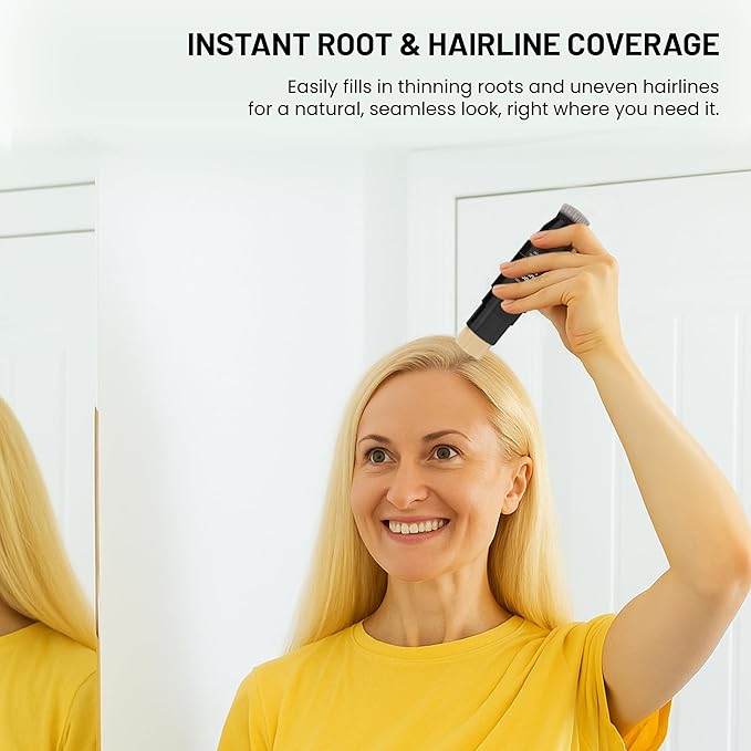 Root Touch Up Hair Color Stick for Gray Coverage - Instant Bald Spot Concealer Stick for Grays and Roots - Professional Salon Quality Hair Cover Up Hair Products for Women/Men (Golden)