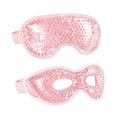 2PCS Gel Eye Mask Reusable Cold Therapy Gel Bead Eye Mask for Puffiness/Dark Circles/Eye Bags/Dry Eyes/Headaches/Migraines/Stress Relief, Cold Compress Mask (Pink)