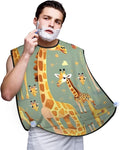 Tropical Fruit Pineapple Print Beard Bib Shaving Apron, Beard Hair Trimming Cape Gift For Dad