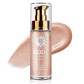 Shimmer Body Oil,Glitter Sunscreen,SPF 45 Broad Spectrum,Lightweight Moisturizing Body Glow Oil,Water Resistant,Glowing Results,01 Rose Gold