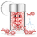 HKH Retinol Face Serum Oil - Anti-aging Night Serum with Vitamin E, 48 Capsules, Reduce Wrinkles, Firm & Hydrate Skin, Non-Greasy Formula, Travel-Friendly Skincare, with Scissors
