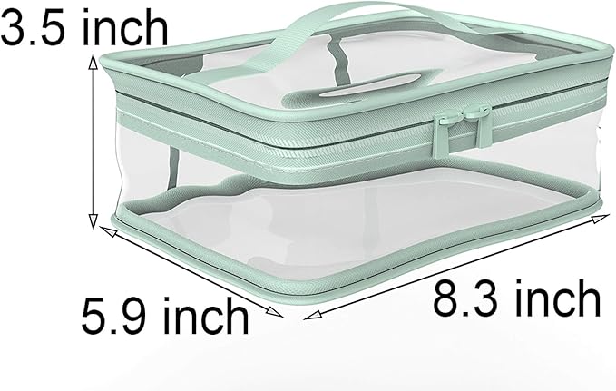 BallHull Makeup Bag Zipper Waterproof Portable Travel Storage Pouch 2 Pcs