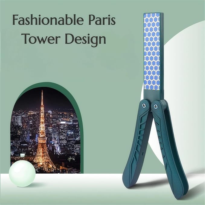 Foldable Nano Glass Foot File Callus Remover, Dual Sided Foot Scraper Hard Skin Remover, Portable Foot Scrubber for Wet/Dry Use