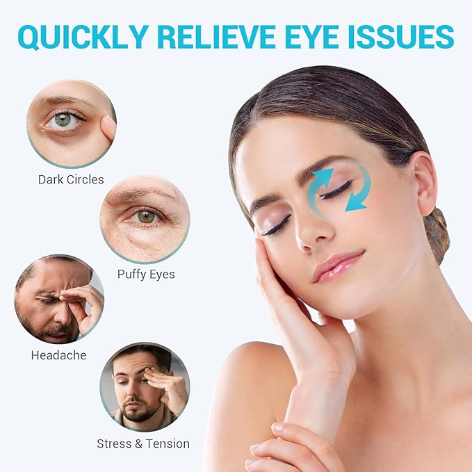 Comfytemp Cold Gel Eye Mask, Cooling Eye Ice Pack for Puffiness, Reusable Cold Compress Sleeping Mask for Puffy Eye, Dry Eyes, Sinus, Dark Circle, Migraine Relief, 2 Temp Side, 1 Pcs