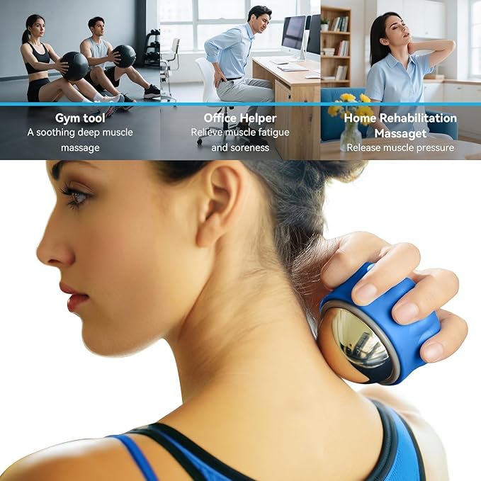 iECO Cold Massage Roller Ball - Ice Roller Ball for Muscles Deep Tissue, Cold & Heat Therapy, Plantar Fasciitis Roller