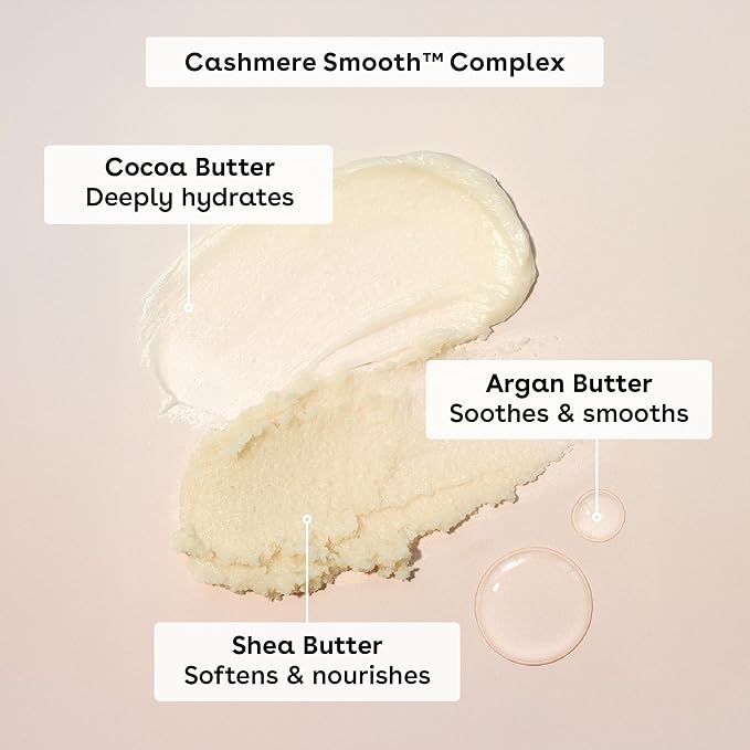 eos Cashmere Skin Collection Post-Shave Smooth Body Cream- Vanilla Cashmere,72-Hour Hydration,Nourishing,Body Care,Shea Butter,7 fl oz,(Pack of 2)