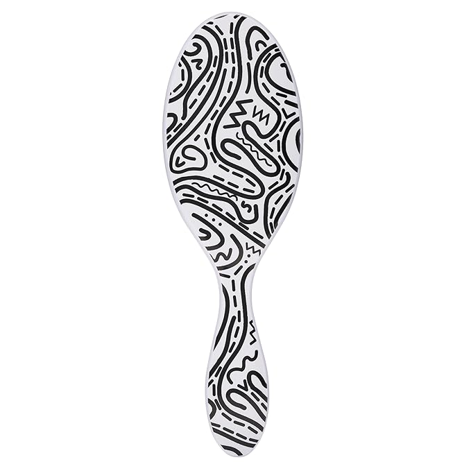 Wet Brush Original Detangler Hair Brush, Hipster Doodle - Ultra-Soft IntelliFlex Bristles - Glide Through Tangles With Ease For All Hair Types-For Women, Men, Wet & Dry Hair 1 Count (Pack of 1)