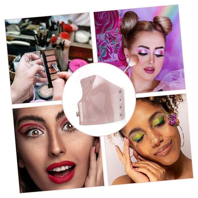 Makeup Mixing Palette Portable Transparent Cosmetic Plate for Professionals Handheld Pu Mixing Tray for Foundation and Color Blending for Makeup Artists and Enthusiasts