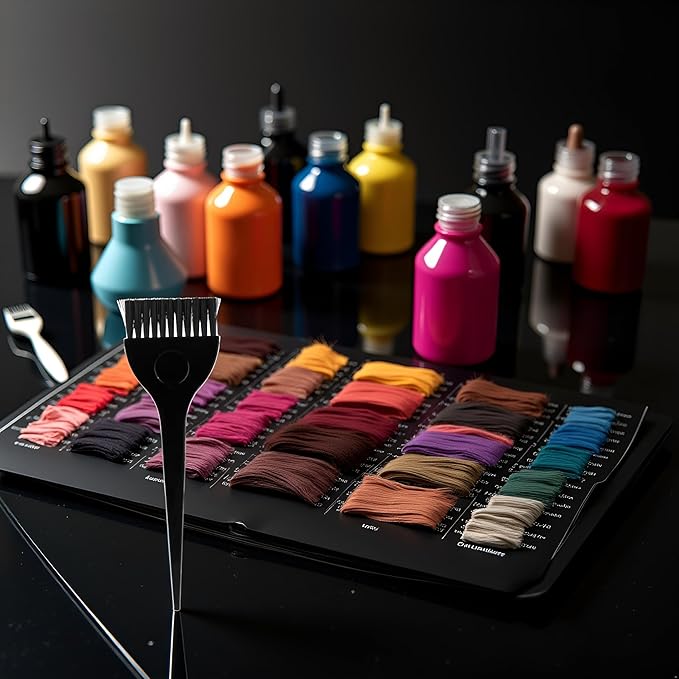Black Fashion Salon Hairdressing Color Mixing Comb Dye Hair Brush Set Tint Tools,Coloring and Highlighting Tools,Hair Coloring Products