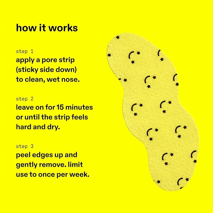 Starface World Lift Off Pore Strips, Blackhead Remover, Deep Cleansing Nose Strip, Patches for Pores (8 count, Pack of 2)