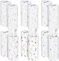 Outus 12 Pcs Floral Car Tissue Holder Cylinders with 3 Ply Facial Tissue Bulk, Portable Paper Dispenser for Cup Holder, Travel Bathroom Table Decor, Tissues Boxes Container for Home Office Party