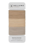 Cyndibands Blonde Hair Ties - No Damage Elastic Hair Tiess, 4mm Ponytail Holders - 24 Count (Sandy, Beige, Ash Blonde)
