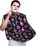 Waterproof Beard Grooming Bib, Goth Magic Witch Witchy Shave Bib, Non-Stick Hair Catcher for Shaving Trimming, Apron Essential for Men Dad