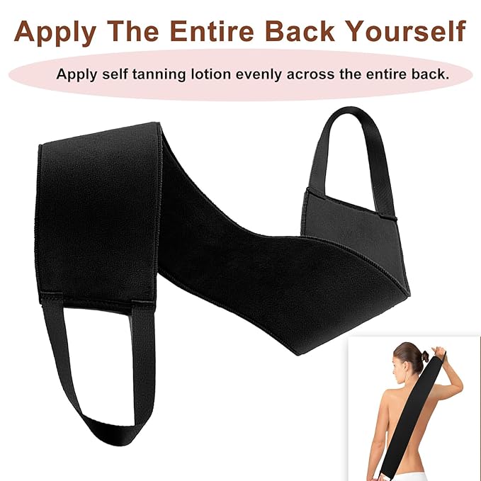 Self Tanner Back Applicator - Lotion Back Tanning Applicator for Self Tan, Achieve Smooth Even Finish on Hard-to-Reach Areas with for Self Tanning