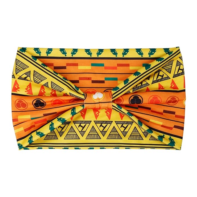 Huachi Wide Headbands for Women Boho Workout Head Bands for Women’s Hair African Knotted Non Slip Headwrap Turban Sport Yoga Girls Bandeau Hair Accessories (Pack of 4)
