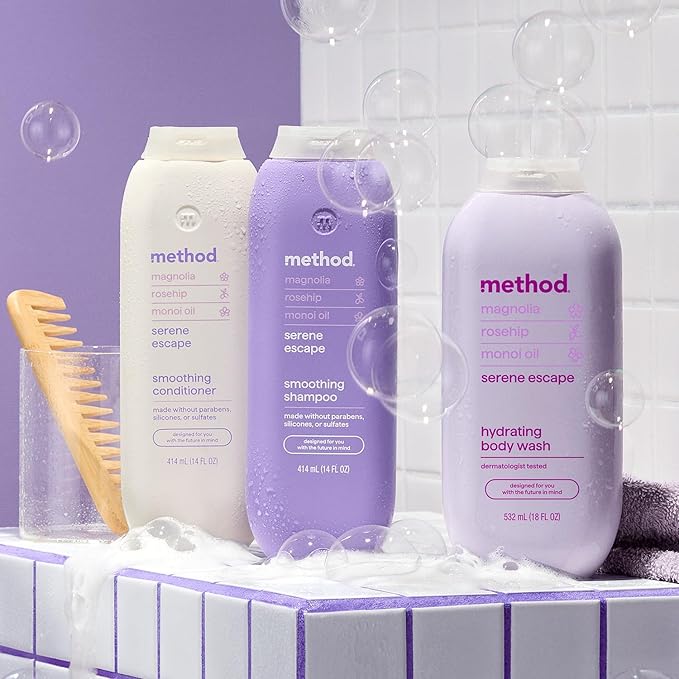 Method Body Wash, Serene Escape, Magnolia + Rose Hip + Monoi Oil notes, 18oz