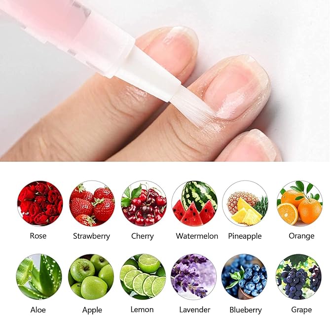AIJIMEI 8pcs Cuticle Oil Pens Cuticle Nail Oil Cuticle Nail Nutrition Cuticle OilPen for Nails Moist Nail Repair Nail Care Essential OilMoist