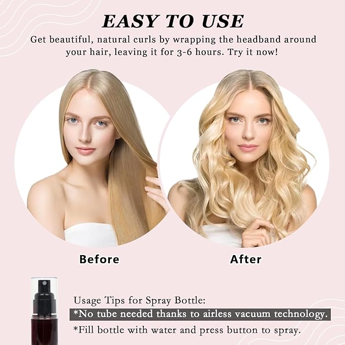ZILAMPU Heatless Curls Overnight for Long Hair, Heatless Hair Curlers to Sleep In Overnight Curls, 70" Soft Velvet No Heat Hair Curlers Set for Women