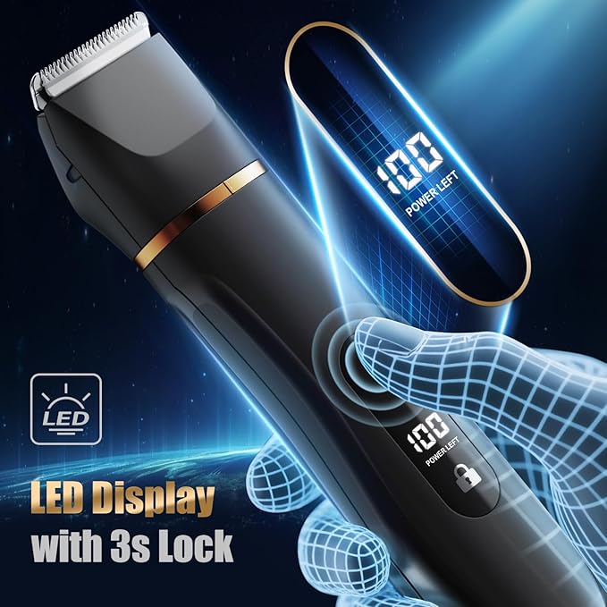Electric Body Hair Removal Epilators for Men & Women,Waterproof Foil Shaver Razor Trimmer for Facial,Arms,Back,Legs,Chest & Groin,Wet/Dry Painless Groomer with Ceramic Blade,Travel Gift for Him,Black