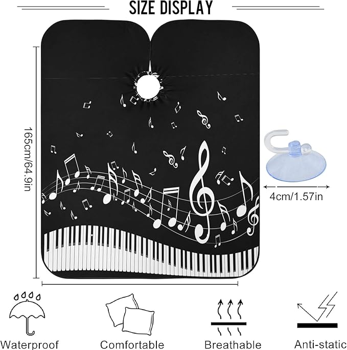 visesunny Professional Barber Cape Polyester Hair Cutting Salon Cape Apron Anti-Static Beard Bib