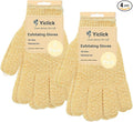 Yiclick Heavy Exfoliating Gloves, Exfoliating Body Scrubber for Bath Shower Exfoliation, Body Scrub Exfoliator for Dead Skin Remover, Exfoliate Sponge Loofah Washcloth Mitt Men Women