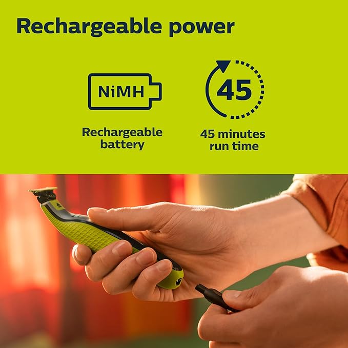 Philips Norelco OneBlade 360 Hybrid Electric Trimmer & Shaver with Replacement Blades, Frustration Free Packaging
