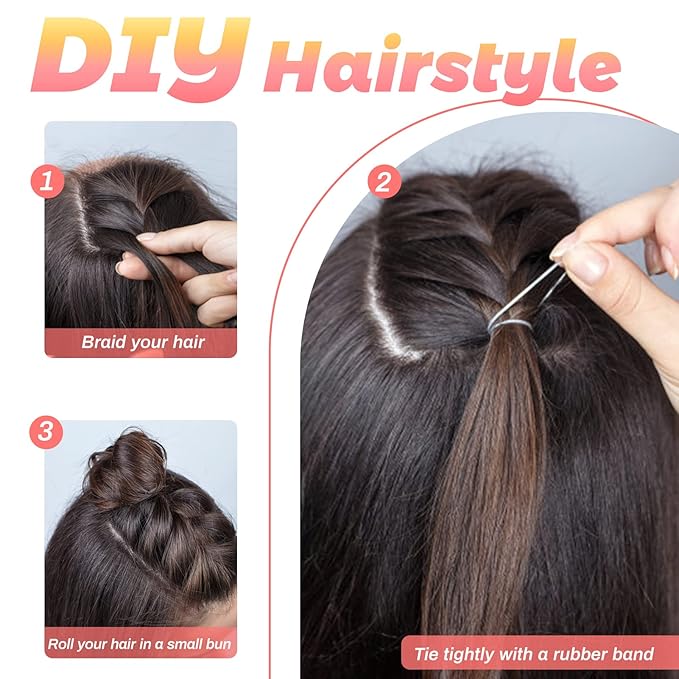 Clear Elastics Hair Bands 1500pcs Mini Rubber Hairband Soften 18mm Ponytail Holders Hairiness Ties No Damaged Accessories for Women Braids